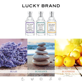 Lucky Brand Lucky You Vibes Re/Lax 3.4oz EDT bottle cap close-up