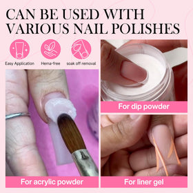 Luckyfairy Duck Nail Tips close-up of soft gel material