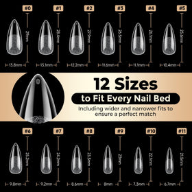 Luckyfairy Medium Stiletto Nail Tips in a lifestyle setting
