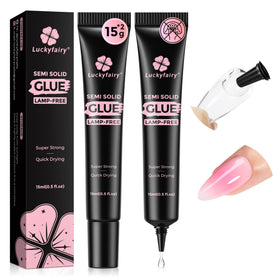Luckyfairy Nail Glue for Press Ons 15g tube front view