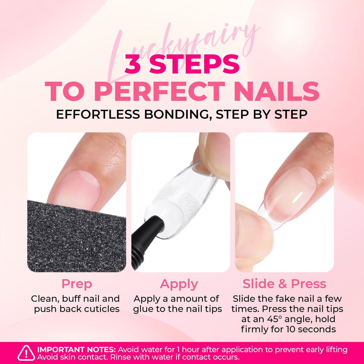 Luckyfairy Nail Glue for Press Ons in lifestyle setting
