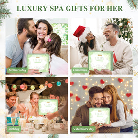 LUCOTIYA greeting card and elegant gift box for the Lilies Self Care Set