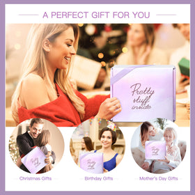 LUCOTIYA Lavender Spa Gift Basket beautifully wrapped with ribbon