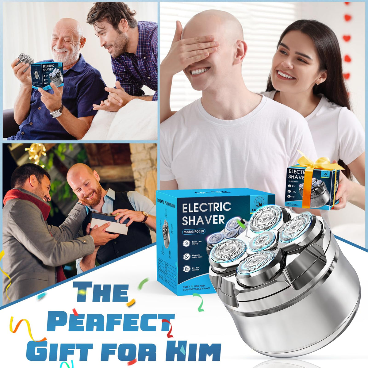Luctry Head Shaver displayed on a bathroom counter