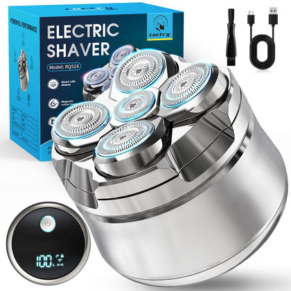 Luctry Head Shaver front view with LED display