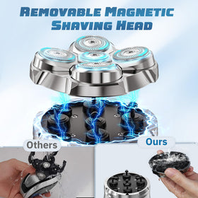 Luctry Head Shaver in use during a wet shave
