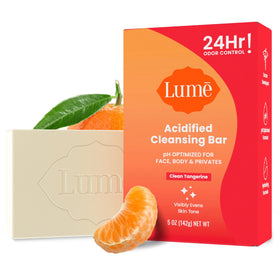 Lume Acidified Body Cleansing Bar Clean Tangerine front view