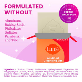Lume Acidified Body Cleansing Bar Clean Tangerine lather demonstration