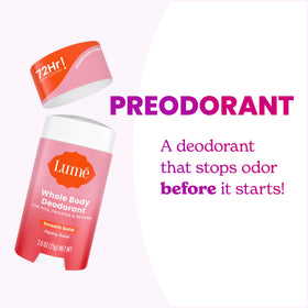 Lume Acidified Deodorant Wipes 15 count Cool Cucumber packaging
