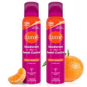 Lume Antiperspirant Spray Clean Tangerine front view
