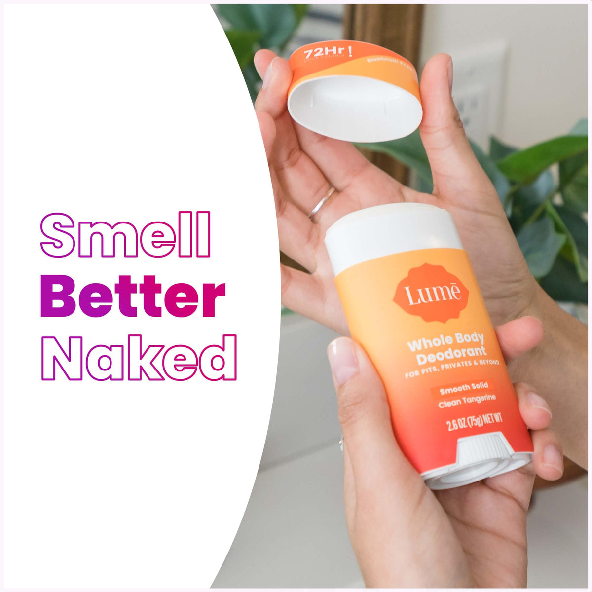 Lume Clean Tangerine products arranged aesthetically