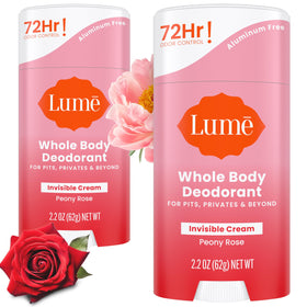 Lume Deodorant Cream Stick 2.2 oz Peony Rose front view