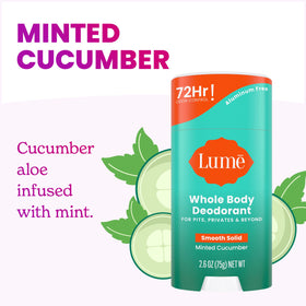 Lume deodorant packaging Minted Cucumber