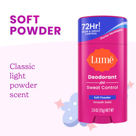 Lume deodorant stick with ingredients list