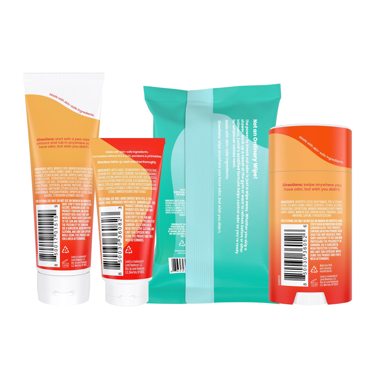 Lume Smooth Solid Deodorant 2.6 oz front view