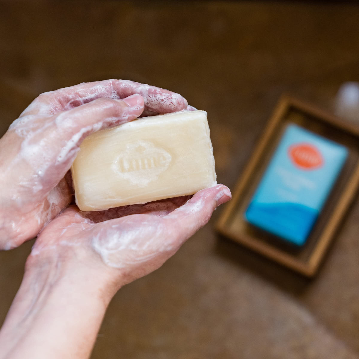 Lume Unscented Triple Milled Bar Soap 5 oz packaging