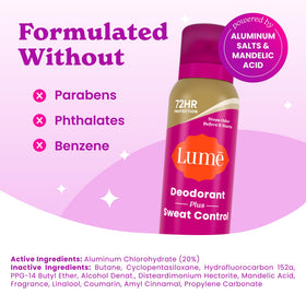 Lume Vanilla Bliss deodorant spray nozzle close-up