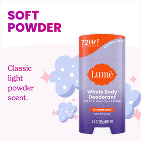 Lume Whole Body Deodorant 2 pack display