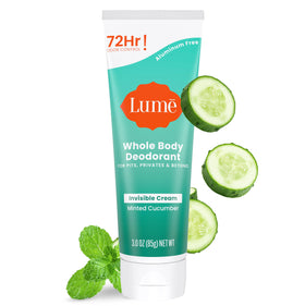 Lume Whole Body Deodorant 3 oz Minted Cucumber front view