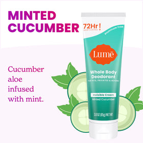 Lume Whole Body Deodorant Cream application on skin