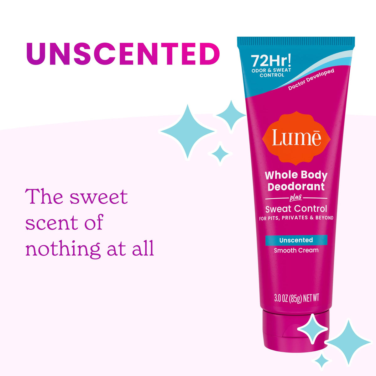 Lume Whole Body Deodorant Cream in bathroom setting