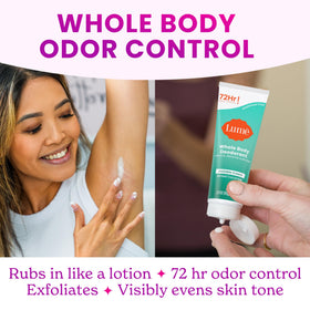 Lume Whole Body Deodorant Cream Minted Cucumber lifestyle scene