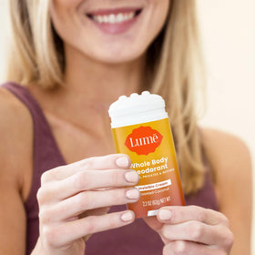 Lume Whole Body Deodorant Cream Stick 2.2 oz texture close-up