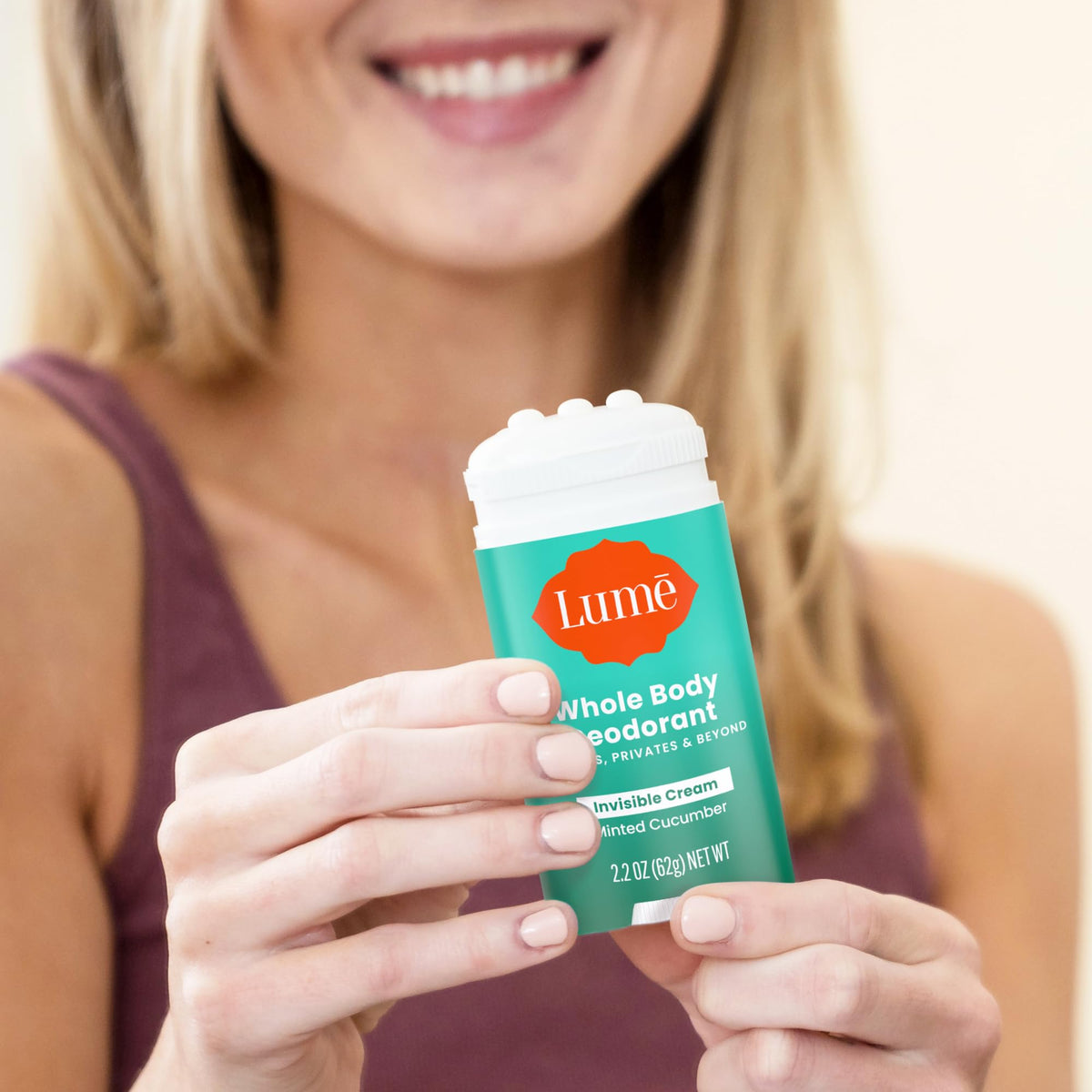 Lume Whole Body Deodorant Cream Stick Minted Cucumber ingredients list
