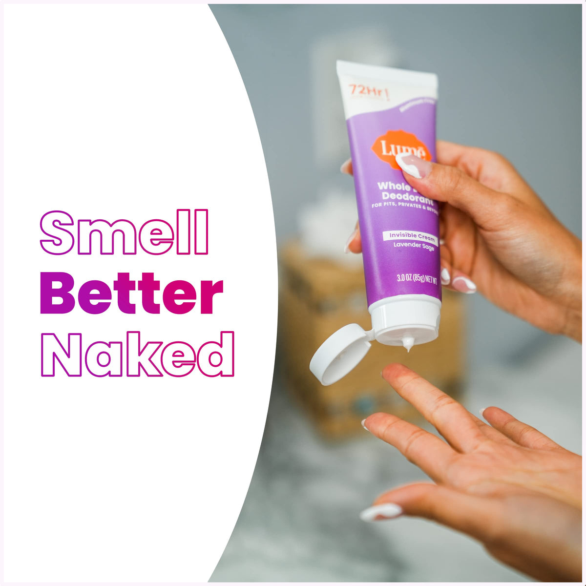Lume Whole Body Deodorant Cream Tube 2 pack display