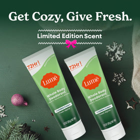 Lume Whole Body Deodorant Cream Tube 3 oz Fresh Alpine side view