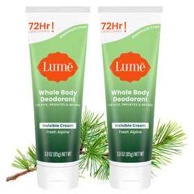 Lume Whole Body Deodorant Cream Tube 3 oz front view