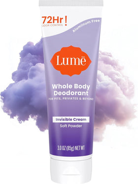 Lume Whole Body Deodorant Cream Tube 3 oz front view