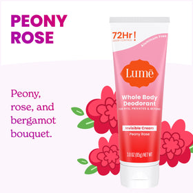 Lume Whole Body Deodorant Cream Tube 3 oz opened with product visible