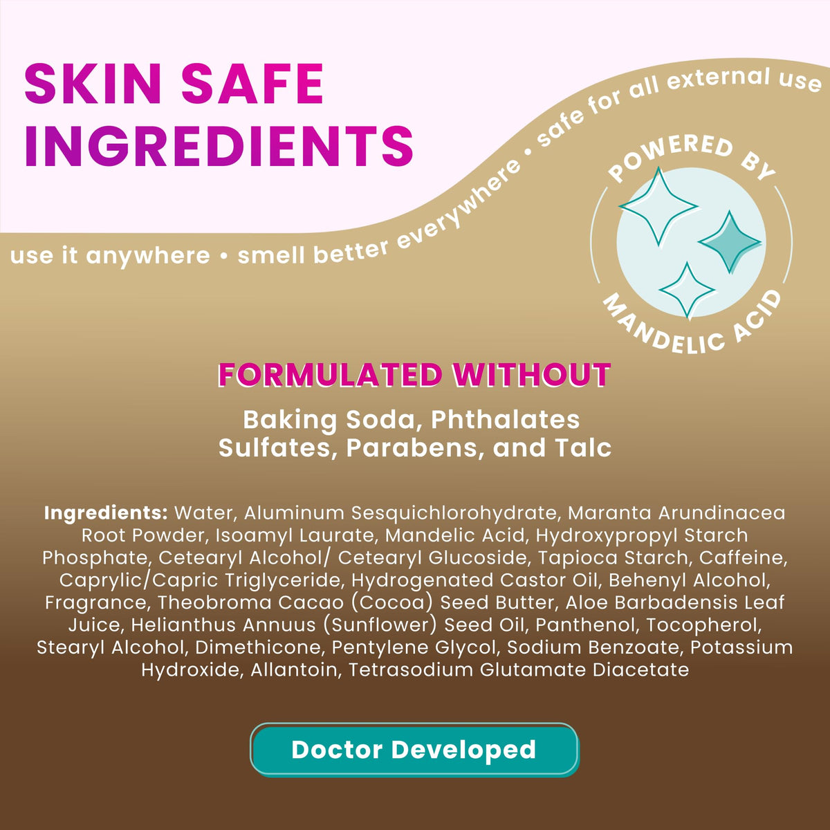 Lume Whole Body Deodorant Cream Tube with product texture