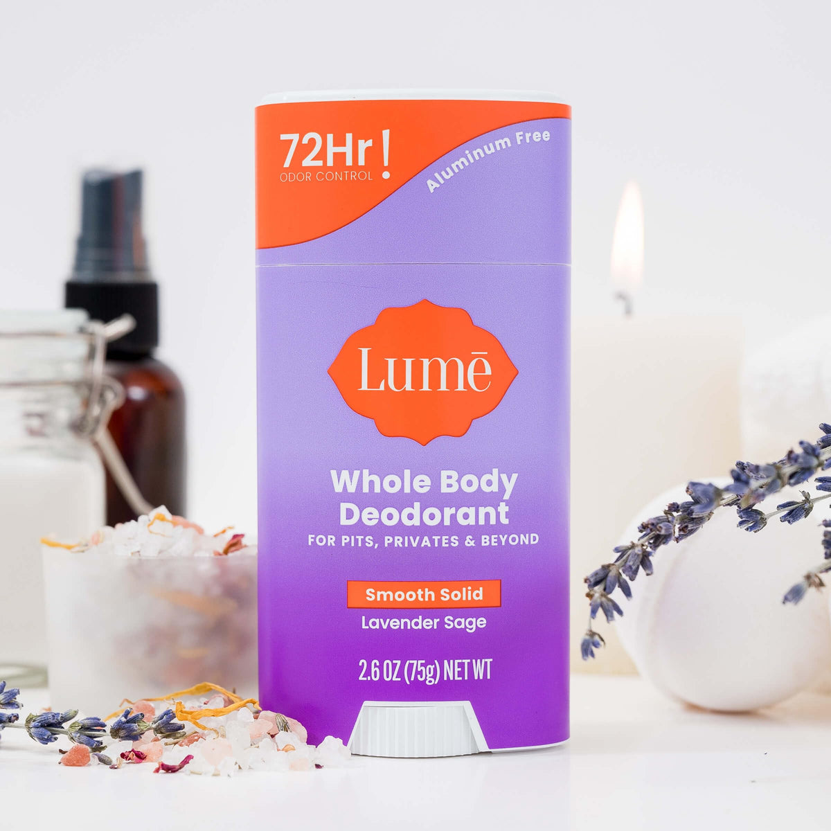 Lume Whole Body Deodorant Lavender Sage 3 pack with product details