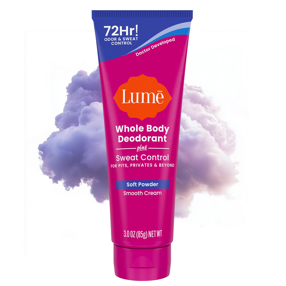 Lume Whole Body Deodorant Smooth Cream Tube front view