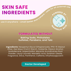Lume Whole Body Deodorant Vanilla Bliss application on skin