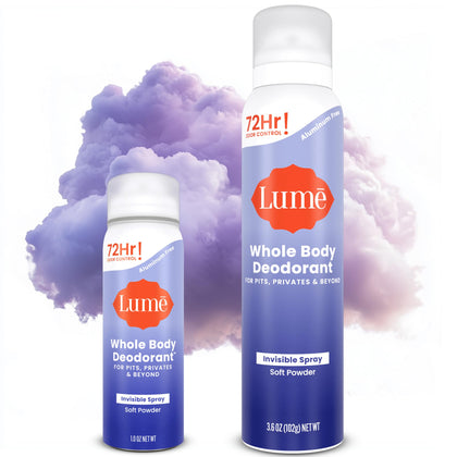 Lume Whole Body Spray Deodorant 3.6oz front view