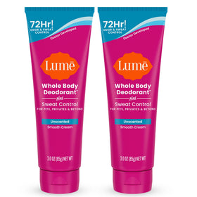 Lume Whole Body Sweat Control Deodorant Cream Tube 3 oz front view