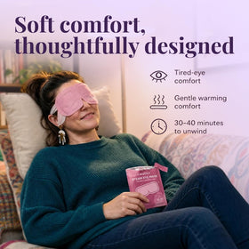 LumiDew Steam Eye Mask Rose scent with steam effect