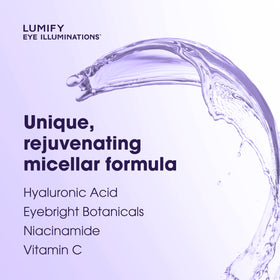 LUMIFY Eye Illuminations Micellar Water bottle side view