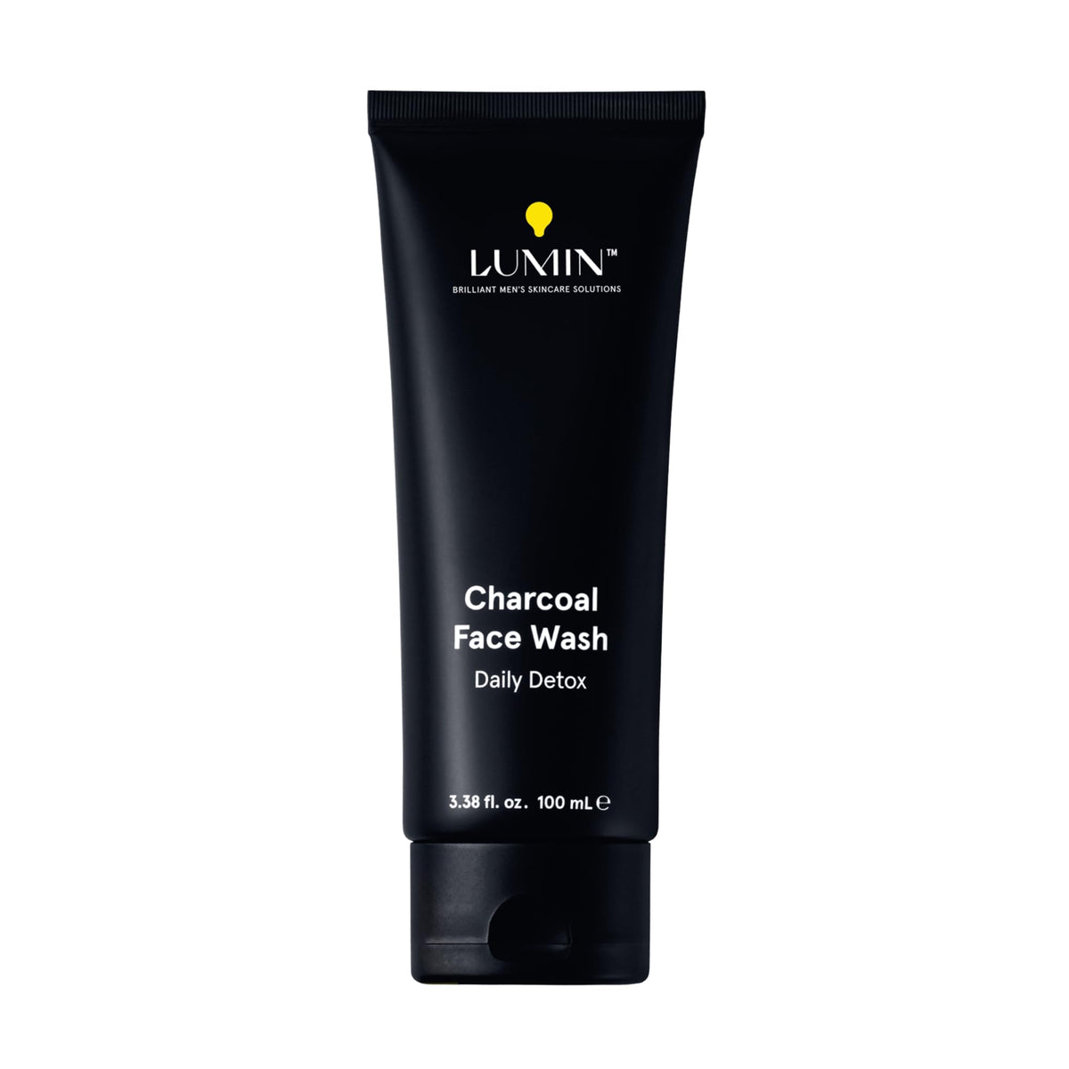 Lumin Charcoal Face Wash for Men front view 3.4oz