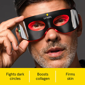 Lumin Luminator LED Eye Mask showing open-eye design