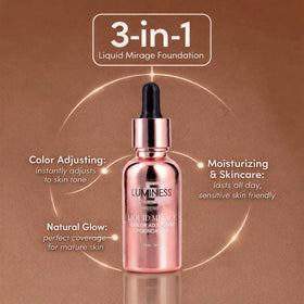 LUMINESS Liquid Mirage Foundation Deep texture close-up