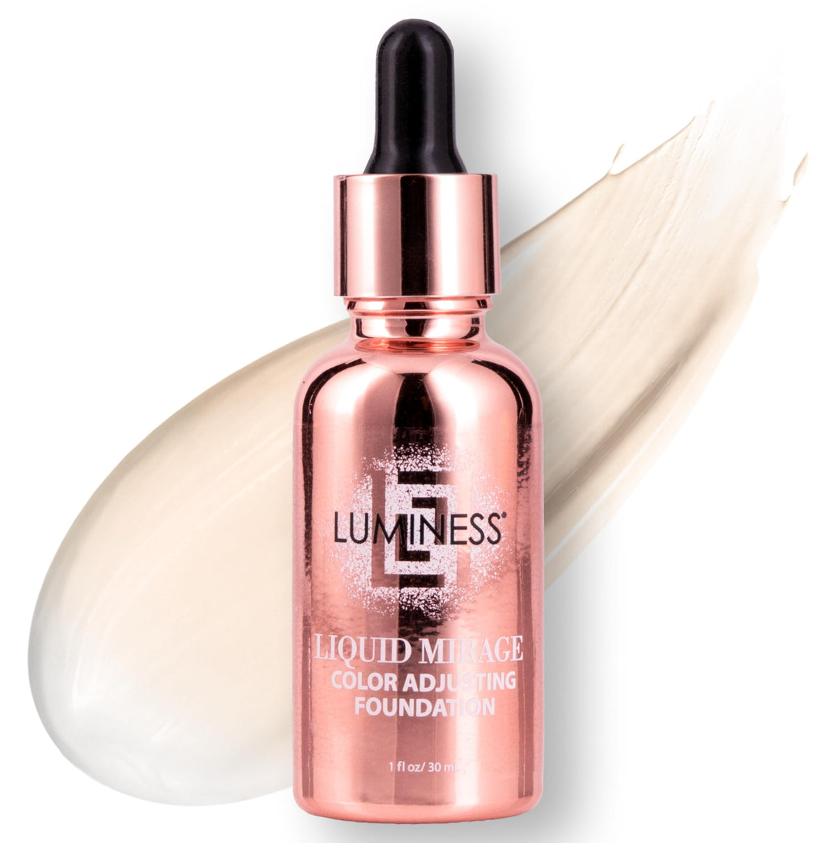 LUMINESS Liquid Mirage Foundation Fair bottle front view