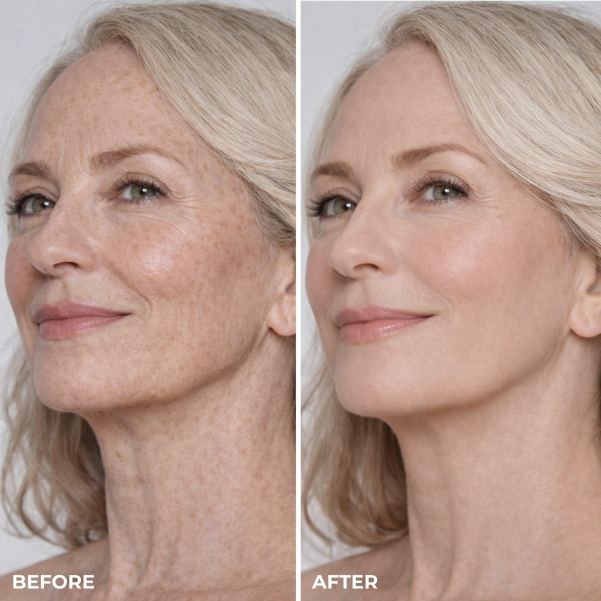 LUMINESS Liquid Mirage Foundation Fair texture on skin