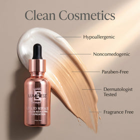 LUMINESS Liquid Mirage Foundation Tan packaging