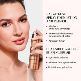LUMINESS Spray Silk Foundation medium shade bottle