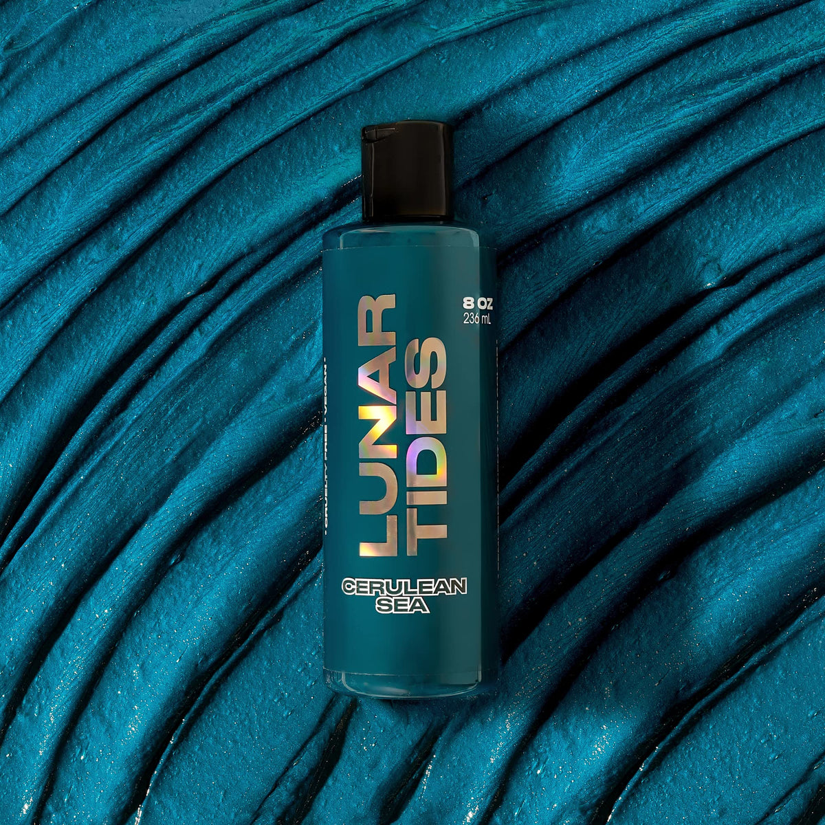 Lunar Tides Cerulean Sea dye with brush and gloves