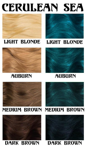 Lunar Tides Cerulean Sea hair dye packaging